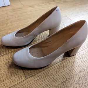 Geox Beige Chunky Heel
